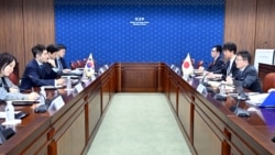 하위영 한국 국제안보국장이 24일 외교부 청사에서 나카무라 기미타케 일본 외무성 군축불확산과학부장과 제18차 한-일 군축비확산협의회를 개최했다. (사진: 한국 외교부)