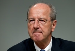 FILE - Hans Dieter Poetsch, chairman of the board of directors of the Volkswagen car maker company, attends the annual shareholders meeting in Hanover, Germany, May 10, 2017.
