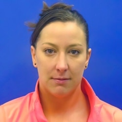 FILE - This undated driver's license photo from the Maryland Motor Vehicle Administration, provided to AP by the Calvert County Sheriff's Office, shows Ashli Babbitt.