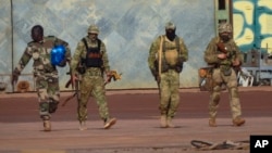 FILE - This undated French Army photo shows Russian mercenaries in Mali. The Wagner Group is helping government forces carry out raids and strikes that have killed scores of civilians, rights groups said in reports that span a period from December 2023 to March 2024.