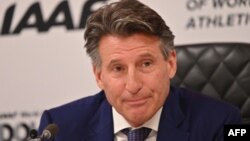 Presiden Federasi Atletik Dunia (IAAF) Sebastian Coe 