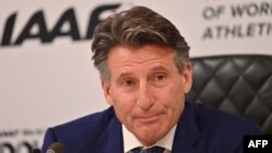 Sebastian Coe à Doha le 25 septembre 2019.