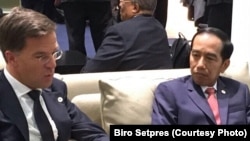 Presiden Joko Widodo dan Perdana Menteri Belanda Mark Rutte (Foto: Biro Setpres)