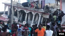 Dégâts causés par le tremblement de terre à Saint Louis du Sud, Haïti, 14 août 2021.