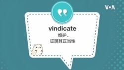 学个词 - vindicate