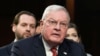 FILE - Keith Kellogg, AFPI Co-Chair of the Center for American Security, center, speaks during a Senate Armed Services Committee full committee hearing on the conflict in Ukraine, Feb. 28, 2023, on Capitol Hill in Washington. 