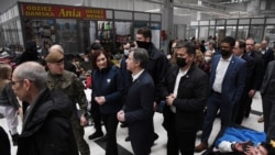 U.S. Secretary of State Antony Blinken visits a refugee reception center, as Russia's invasion of Ukraine continues, at the Ukrainian-Polish border crossing in Korczowa, Poland March 5, 2022. Olivier Douliery/Pool via REUTERS