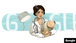 Dr. Marie Thomas menjadi ikon Google Doodle, pada perayaan ke-125 hari lahirnya, tanggal 17 Februari 2021. (Ilustrasi: Google Doodle, 17 Februari 2021)