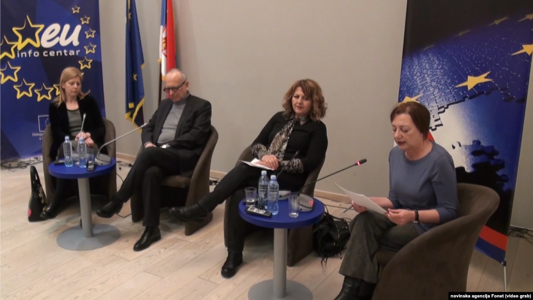 Učesnici panela o izborima u EU i procesu proširenja, Foto: Video grab