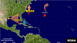 Tres fenómenos son monitoreados en el mar Caribe y el océano Atlántico