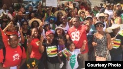 Protesters at the Zimbabwe Embassy in USA