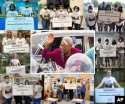 جوایز اهدایی فروشگاه های مواد غذایی «ساترن گروسرز» به سازمان های اقلیت ها به افتخار رومی دیویس در روز تولد ۱۰۱ سالگی‌اش - آرشیو