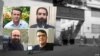Undated images of four jailed Iranian dissidents who were informed they tested positive for the coronavirus in Tehran's Evin prison on Aug. 9, 2020, according to the wife of one of the dissidents.