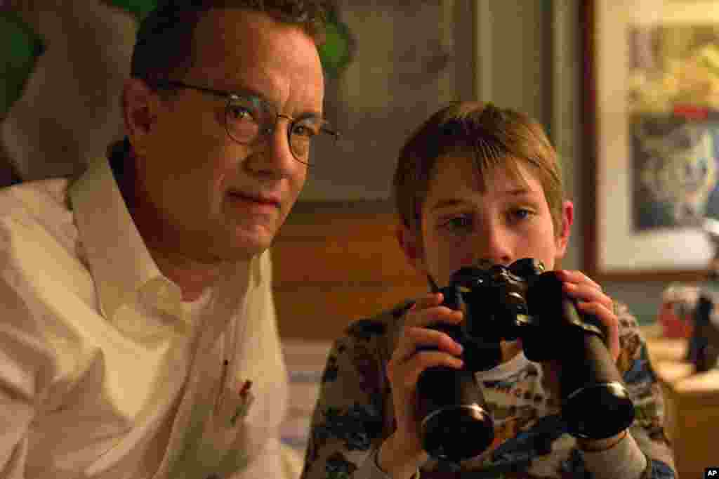 Tom Hanks playing Thomas Schell in "Extremely Loud & Incredibly Close," which earned a Best Picture nomination. Max von Sydow also earned a nomination for his supporting performance.