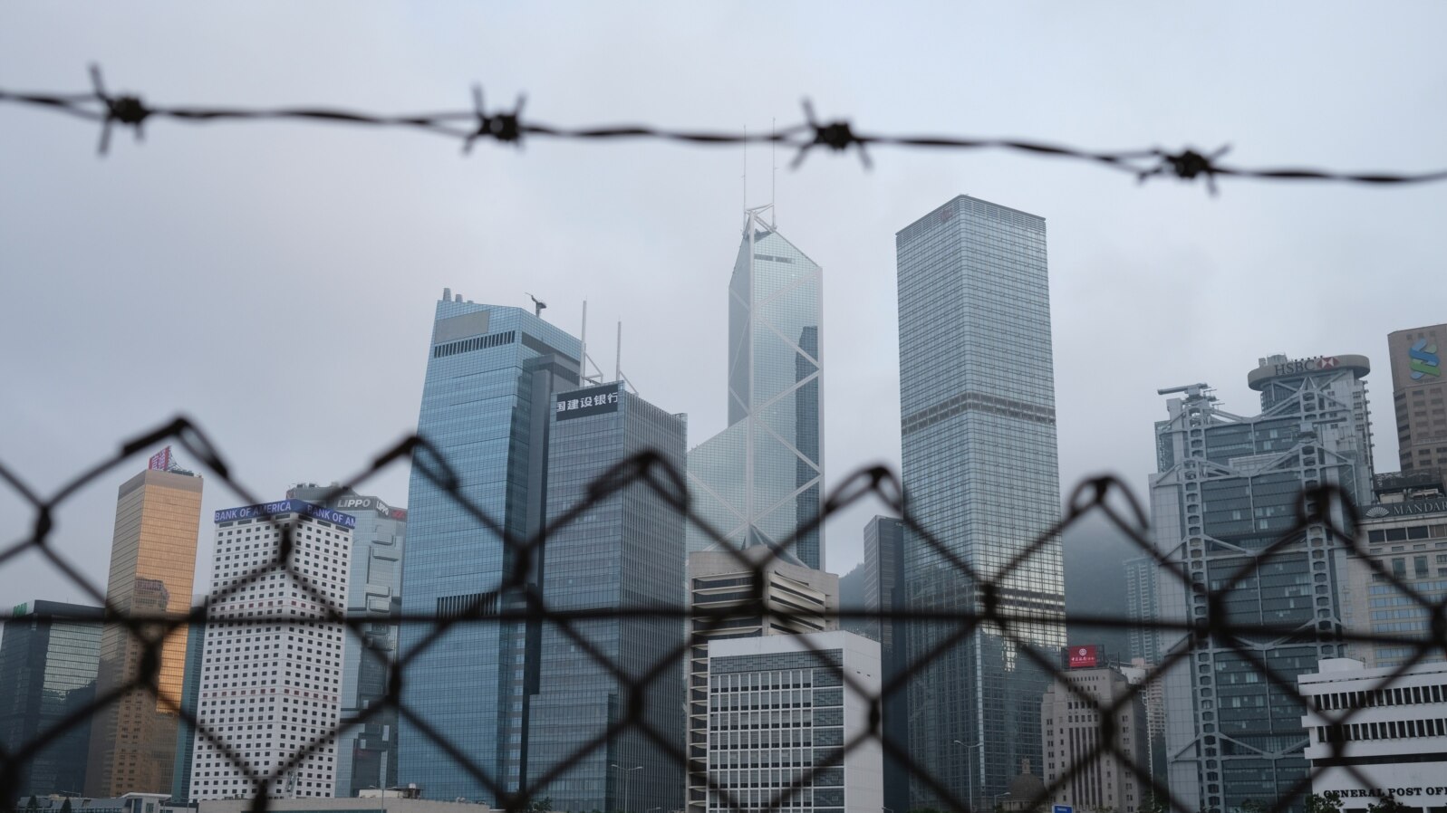 Skyline in Hong Kong, May 28, 2020.