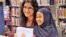 Penulis Hena Khan dan seorang pembaca dalam sebuah acara di Perpustakaan Umum Takoma, Maryland, 28 Februari 2019. (Foto: Hena Khan)