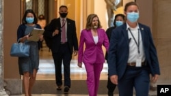 La presidenta de la Cámara de Representantes, Nancy Pelosi, demócrata por California, en el Capitolio, el lunes 14 de septiembre de 2020.