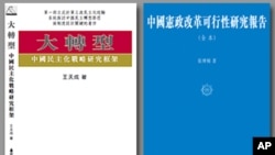 王天成新書《大轉型-中國民主化戰略研究框架》及張博樹新書《中國憲政改革可行性研究報告》