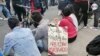 Manifestación pacífica en el Monumento a Los Héroes, en Bogotá, el 15 de mayo de 2021. [Foto: Cortesía Valentina Laverde]