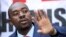Opposition Movement for Democratic Change (MDC) leader Nelson Chamisa addresses a media conference following the announcement of election results in Harare, Zimbabwe, Aug. 3, 2018. 
