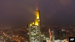 Le siège de la Commerzbank à Francfort en Allemagne (AP) 