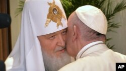 Патриарх Кирилл и Папа Франциск. Гавана, 12 февраля 2016г.