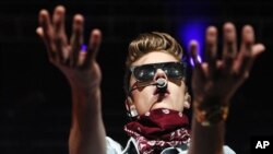 Justin Bieber actúa en Atlanta Georgia. En Nueva York, pensaban matarle.