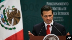 Enrique Peña Nieto, Mexico City, 23 janvier 2017