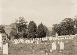 Cemetery on Carlisle Indian Industrial School grounds, 1879. Photo by John N. Choate, Photo Lot 81-12 06862200, National Anthropological Archives, Smithsonian Institution, Washington, D.C.