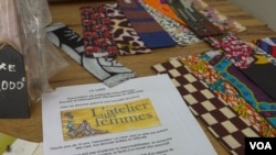 The Atelier des Femmes in Saint Louis is open to all women who want to learn to craft using recycled materials (E. Sarai/VOA)