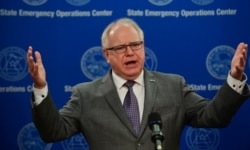 Minnesota Governor Tim Walz provides an update on the state's response to the coronavirus pandemic and the investigation into the death of George Floyd, June 2, 2020.