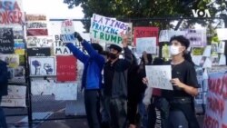 Young Latinos Show Support for Trump Outside White House