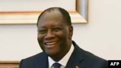 Le président ivoirien Alassane Ouattara à Abidjan, le 26 novembre 2017.