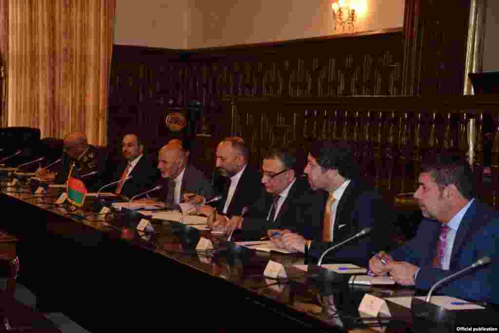 President Donald Trump gestures as he and first lady Melania Trump dance at the Freedom Ball in Washington, on Jan. 20, 2017, at the Washington Convention Center during the 58th presidential inauguration. 