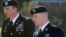 FILE - Army Sgt. Bowe Bergdahl, right, arrives for a pretrial hearing at Fort Bragg, N.C., with his defense counsel, Lt. Col. Franklin D. Rosenblatt, Jan. 12, 2016.
