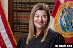 Florida Supreme Court Justice Barbara Lagoa, currently a United States Circuit Judge of the United States Court of Appeals for the Eleventh Circuit, poses in a photograph from 2019 obtained Sept. 19, 2020.