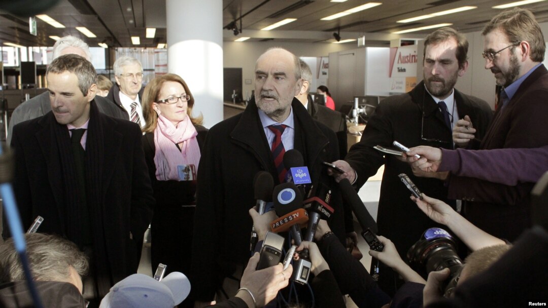 Herman Nackaerts, kepala delegasi Badan Energi Atom Internasional (IAEA), saat memberi keterangan kepada pers di Vienna, Austria (Foto: dok). Para penyidik PBB tengah berada di Iran untuk mencari kesepakatan terkait program nuklir negara itu, Rabu (13/2).