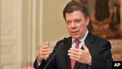 Colombia's President Juan Manuel Santos, 20 Aug 2010