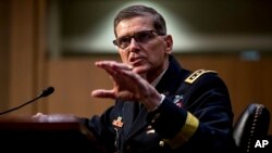 U.S. Central Command Commander Gen. Joseph Votel speaks at a Senate Armed Services Committee hearing on Capitol Hill, Feb. 5, 2019.