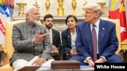 ملاقات دونالد ترمپ، رییس جمهور ایالات متحده و نرندرا مودی، صدراعظم هند به تاریخ ۱۳ فبروری ۲۰۲۵ در قصرسفید