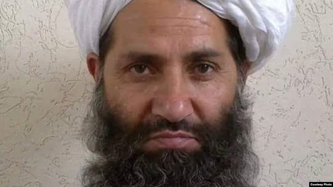 A photo circulated by the Taliban of new leader Mawlawi Haibatullah Akhundzada.