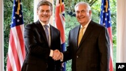 El jefe de la diplomacia estadounidense habló el martes desde Wellington, Nueva Zelanda, donde se reunió con el primer ministro neozelandés, Bill English. 