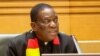 Emmerson Mnangagwa, Zimbabwe's president, who is chairing the 16-nation bloc SADC, closes a meeting on finding a solution in the eastern Congo on Jan. 31, 2025, in Mount Hampden, Zimbabwe (Columbus Mavhunga/VOA)