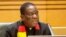 Emmerson Mnangagwa, Zimbabwe's president, who is chairing the 16-nation bloc SADC, closes a meeting on finding a solution in the eastern Congo on Jan. 31, 2025, in Mount Hampden, Zimbabwe (Columbus Mavhunga/VOA)