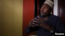 L'avocat Zannah Mustapha, le négociateur pour la libération des filles de Chibok, à Abuja, Nigeria, le 8 mai 2017. 