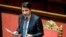 Italian premier Giuseppe Conte informs the Senate on coronavirus situation, in Rome, March 26, 2020.
