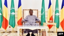 Idriss Déby Itno dans son palais présidentiel à N'Djamena, au Tchad, le 29 décembre 2016.