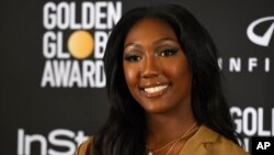 Isan Elba, daughter of Idris Elba, appears at a press conference naming her as the 2019 Golden Globe Ambassador at The Four Seasons Los Angeles, Nov. 14, 2018.