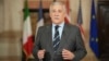 Italian Foreign Minister Antonio Tajani speaks to the media as he arrives on Jan. 9, 2025, for a meeting at Rome's Villa Madama to discuss the situation in Syria after the collapse of the Assad regime. 