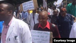 Vanachiremba vachiratidzira muHarare mwedzi wapera